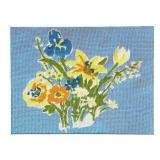 BR1 - Floral Needlepoint Bouquet Framed Wall Art