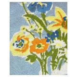 BR1 - Floral Needlepoint Bouquet Framed Wall Art