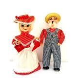 uL - Cloth Dolls Pair - 13 in (Lot of 2)