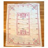 uL - Vintage Embroidered Tablecloth Set with Napkins -