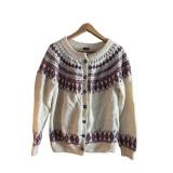 BR1 - Dale of Norway Vintage Wool Cardigan - Size 42 - Nordic Fair Isle Knit