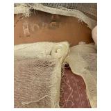 uL - 18-Inch Vintage Composition Baby Doll - Cream Dress & Bonnet