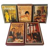 uL - Jumpin, Oware, Quinto, Jam, Executive Decision - Vintage Board Game Lot (Lot of 5)