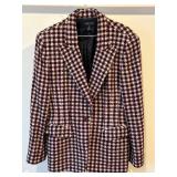 uL - Anne Klein II Blazer - Bergdorf Goodman Plaid Tweed, Size 10