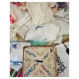 uL - Vintage Linens - Assorted Napkins, Doilies & Lace