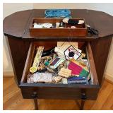 uL - Sewing Cabinet with Side Wings- Includes Sewing Supplies