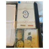 BB - Vintage Damask Linen Set & Real Hand Embroidered Linens - Country Diary Collection