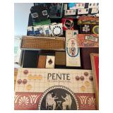 uL - Vintage Board Games Lot: Rummikub, Twixt, Dominoes, UNO, Chinese Checkers & View-Master