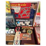 uL - Vintage Board Games Lot: Rummikub, Twixt, Dominoes, UNO, Chinese Checkers & View-Master