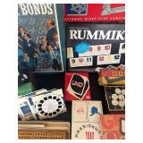uL - Vintage Board Games Lot: Rummikub, Twixt, Dominoes, UNO, Chinese Checkers & View-Master
