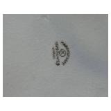 BB - Blue Cloud-Edge Bowl with White Relief Medallion - Hand Painted Japan