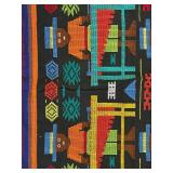 uL - Mexican Serape Throw - 64 x 34 in - Wall Hanging