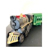 uL - Cast Iron Train Set - 9-In Wide Engine with Green, Red & Blue Cars (4-Piece)
