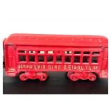 uL - Cast Iron Train Set - 9-In Wide Engine with Green, Red & Blue Cars (4-Piece)