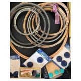 uL - Vintage Sewing Notions Collection: Threads, Bobbins, Lace & Trim