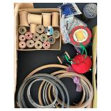 uL - Vintage Sewing Notions Collection: Threads, Bobbins, Lace & Trim