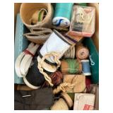 uL - Vintage Sewing Notions Collection: Threads, Bobbins, Lace & Trim