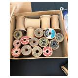 uL - Vintage Sewing Notions Collection: Threads, Bobbins, Lace & Trim