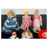 uL - Faith Wick for DollCrafter Classics Vintage Dolls - 15in Tall Mixed-Cloth Group