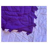 uL - Purple Quilt 41 x 45 Inches - Quilted Throw/Bed Cover
