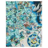 uL - Vintage Cartograph: California