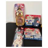 uL - TY Beanie Babies Britannia the Bear, Glory the Bear, Lefty & Righty (McDonald