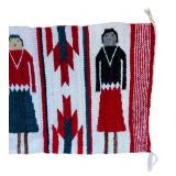 uL - Two Handwoven Tapestries Southwest-Style Wall Hangings - Largest 18 x 36 in