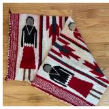 uL - Two Handwoven Tapestries Southwest-Style Wall Hangings - Largest 18 x 36 in