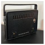 uL - Motorola All-Transistor Radio with Leather Case & TUCKY AM/FM Radio (Lot of 2)