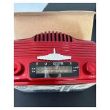 uL - Motorola All-Transistor Radio with Leather Case & TUCKY AM/FM Radio (Lot of 2)