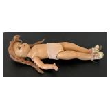 uL - Vintage 19-inch Composition Doll with Braided Hair