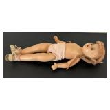 uL - Vintage 19-inch Composition Doll with Braided Hair