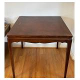 uL - Vintage Carved Wood Table - Scalloped Apron