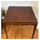 uL - Vintage Carved Wood Table - Scalloped Apron