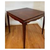 uL - Vintage Carved Wood Table - Scalloped Apron