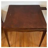 uL - Vintage Carved Wood Table - Scalloped Apron