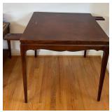 uL - Vintage Carved Wood Table - Scalloped Apron