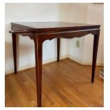 uL - Vintage Carved Wood Table - Scalloped Apron