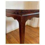 uL - Vintage Carved Wood Table - Scalloped Apron