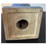 uL - Vintage Blue Handled Vase Mold No. 998