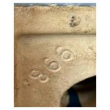 uL - Vintage Blue Handled Vase Mold No. 998