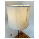 uL - Vintage Floor Lamp - 58-Inch Tall with White Drum Shade