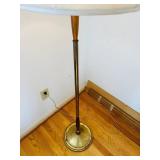 uL - Vintage Floor Lamp - 58-Inch Tall with White Drum Shade