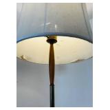 uL - Vintage Floor Lamp - 58-Inch Tall with White Drum Shade