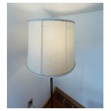 uL - Vintage Floor Lamp - 58-Inch Tall with White Drum Shade