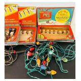 uL - NOMA Christmas Lights - Mazda Lamps - Vintage Sets (Lot of 4)