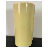 uL - Vintage Bamboo Pattern Ceramic Vase - 8 in Tall
