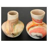 uL -Pair of Nemadji Pottery Vases