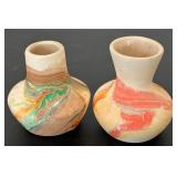 uL -Pair of Nemadji Pottery Vases
