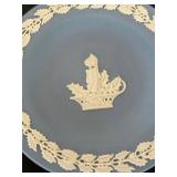 uL - Wedgwood 4.5-Inch Candle Trays Jasperware Blue (Lot of 3)